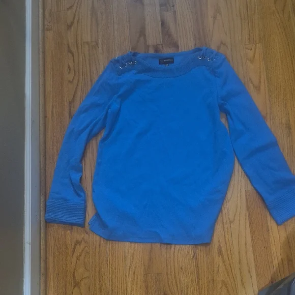 Rafaella Blue Crewneck Sweater - Picture 1 of 4